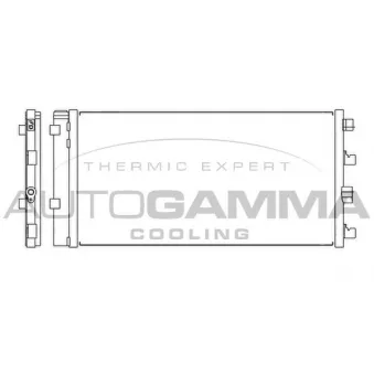 Condenseur, climatisation AUTOGAMMA 105538