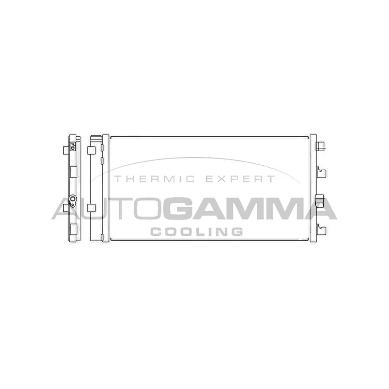 Condenseur, climatisation AUTOGAMMA 105538
