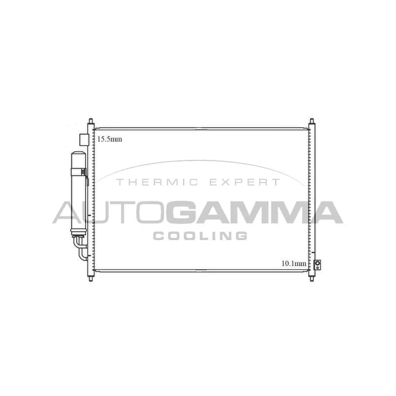 Condenseur, climatisation AUTOGAMMA 105541