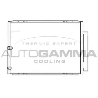 Condenseur, climatisation AUTOGAMMA 105544