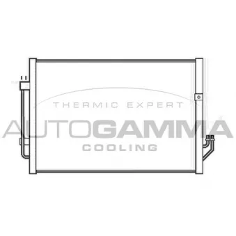 Condenseur, climatisation AUTOGAMMA 105547