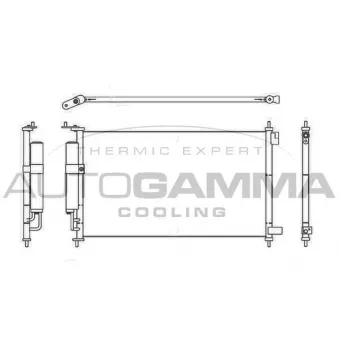 Condenseur, climatisation AUTOGAMMA 105548