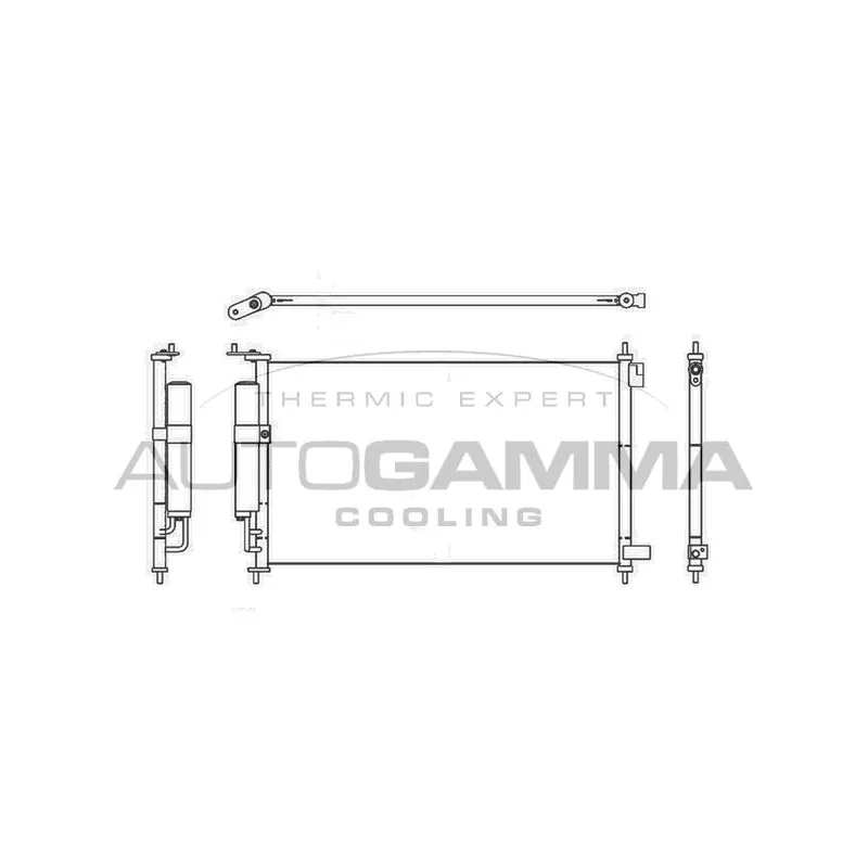 Condenseur, climatisation AUTOGAMMA 105548