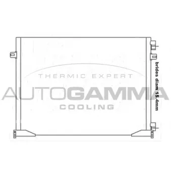 Condenseur, climatisation AUTOGAMMA 105549