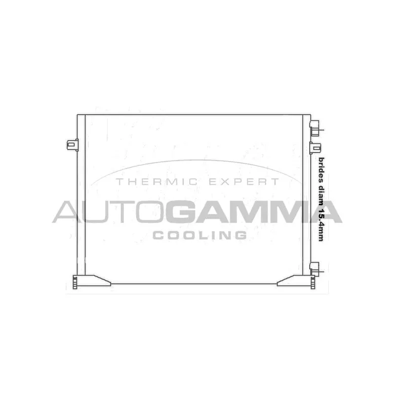 Condenseur, climatisation AUTOGAMMA 105549