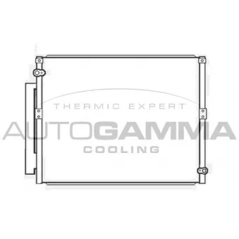 Condenseur, climatisation AUTOGAMMA 105553