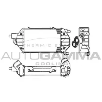 Intercooler, échangeur AUTOGAMMA 105560