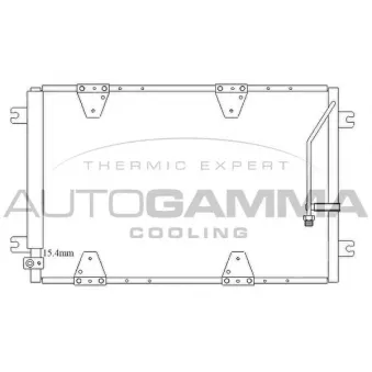 Condenseur, climatisation AUTOGAMMA 105561
