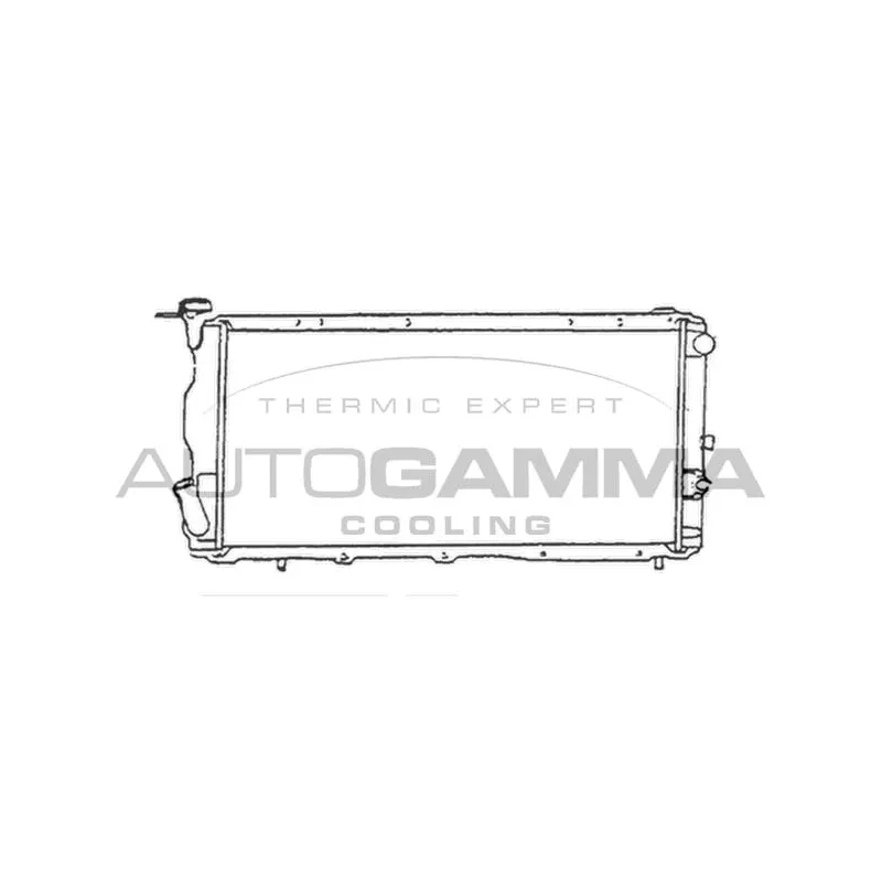 Radiateur, refroidissement du moteur AUTOGAMMA 105567