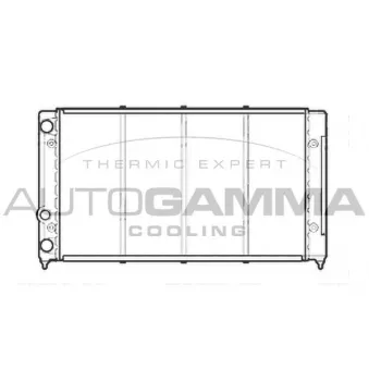 Radiateur, refroidissement du moteur AUTOGAMMA 105570