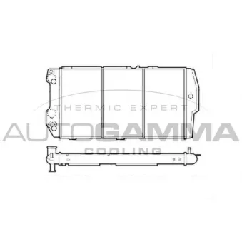 Radiateur, refroidissement du moteur AUTOGAMMA 105571