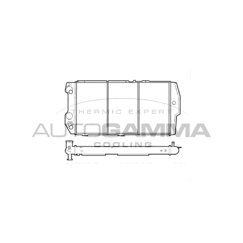 Radiateur, refroidissement du moteur AUTOGAMMA 105571