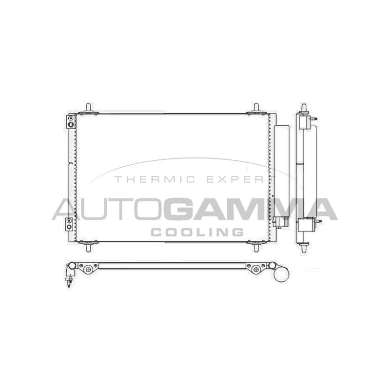 Condenseur, climatisation AUTOGAMMA 105577