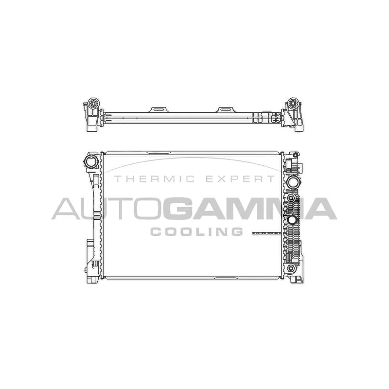 Radiateur, refroidissement du moteur AUTOGAMMA 105580