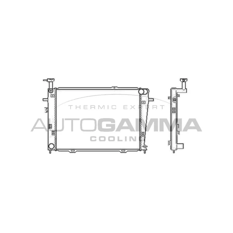 Radiateur, refroidissement du moteur AUTOGAMMA 105581