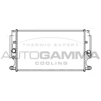 Radiateur, refroidissement du moteur AUTOGAMMA 105582