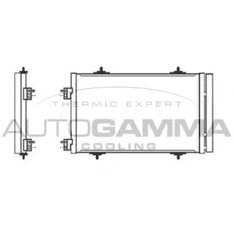 Condenseur, climatisation AUTOGAMMA 105584
