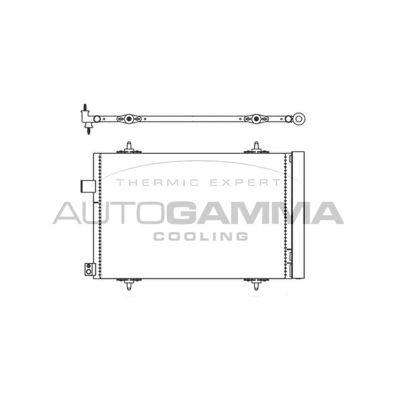 Condenseur, climatisation AUTOGAMMA 105585