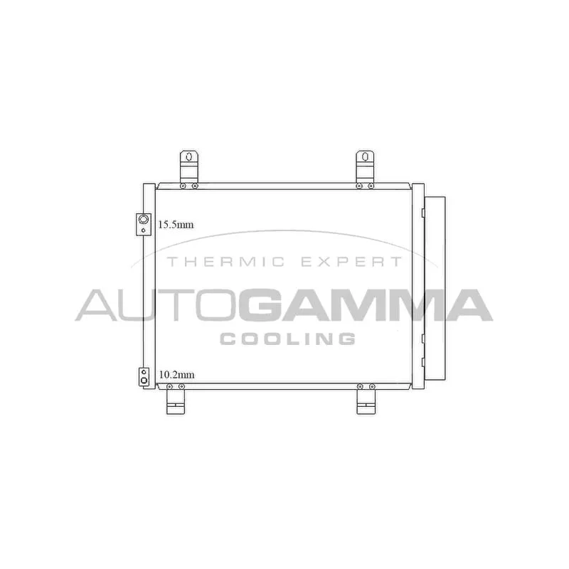 Condenseur, climatisation AUTOGAMMA 105587