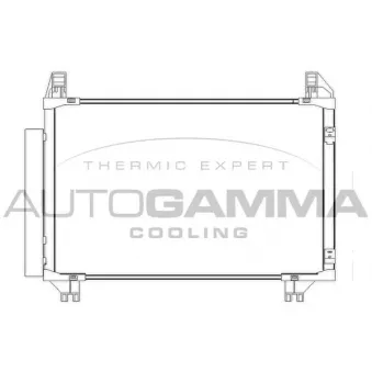 Condenseur, climatisation AUTOGAMMA 105588