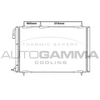 Condenseur, climatisation AUTOGAMMA 105589