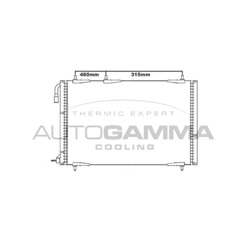 Condenseur, climatisation AUTOGAMMA 105589