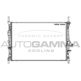 Radiateur, refroidissement du moteur AUTOGAMMA 105590