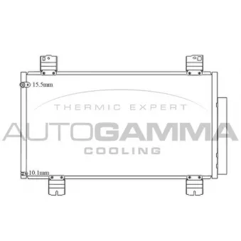 Condenseur, climatisation AUTOGAMMA 105595