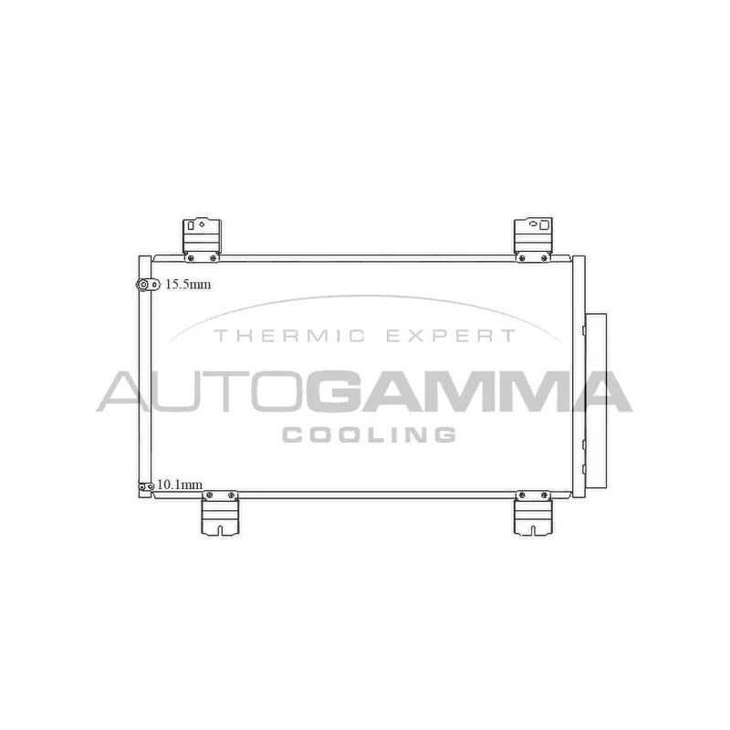 Condenseur, climatisation AUTOGAMMA 105595