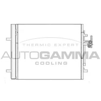 Condenseur, climatisation AUTOGAMMA 105598