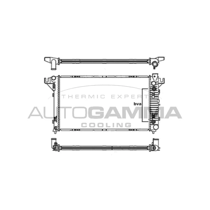 Radiateur, refroidissement du moteur AUTOGAMMA 105600