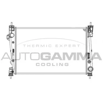 Radiateur, refroidissement du moteur AUTOGAMMA 105602