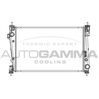 Radiateur, refroidissement du moteur AUTOGAMMA 105603