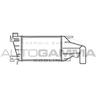 Intercooler, échangeur AUTOGAMMA 105605