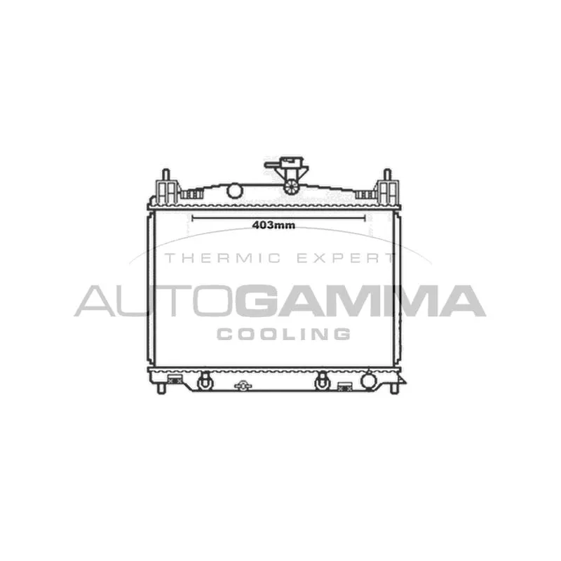 Radiateur, refroidissement du moteur AUTOGAMMA 105606