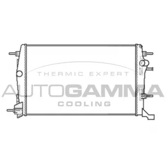 Radiateur, refroidissement du moteur AUTOGAMMA 105608