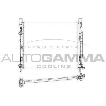 Radiateur, refroidissement du moteur AUTOGAMMA 105614