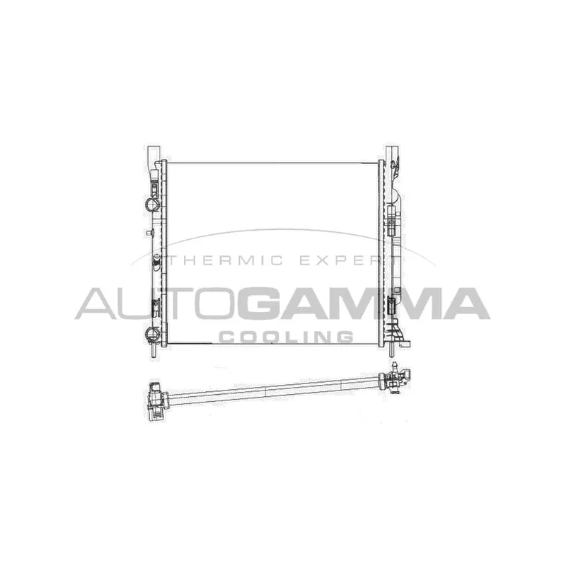 Radiateur, refroidissement du moteur AUTOGAMMA 105614