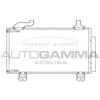 Condenseur, climatisation AUTOGAMMA 105615