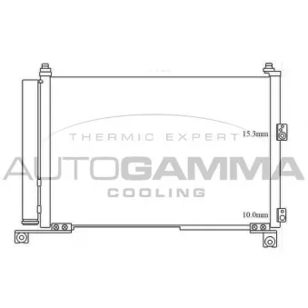 Condenseur, climatisation AUTOGAMMA 105616