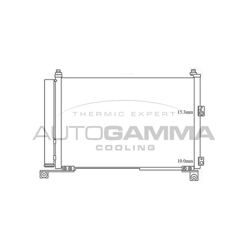 Condenseur, climatisation AUTOGAMMA 105616