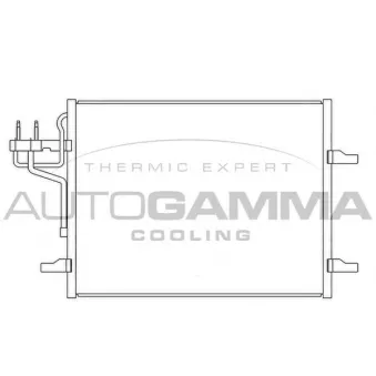 Condenseur, climatisation AUTOGAMMA 105617