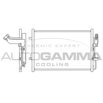 Condenseur, climatisation AUTOGAMMA 105618