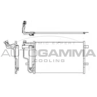 Condenseur, climatisation AUTOGAMMA 105619