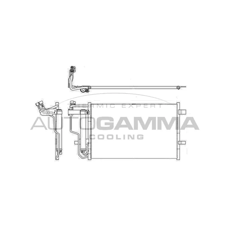 Condenseur, climatisation AUTOGAMMA 105619