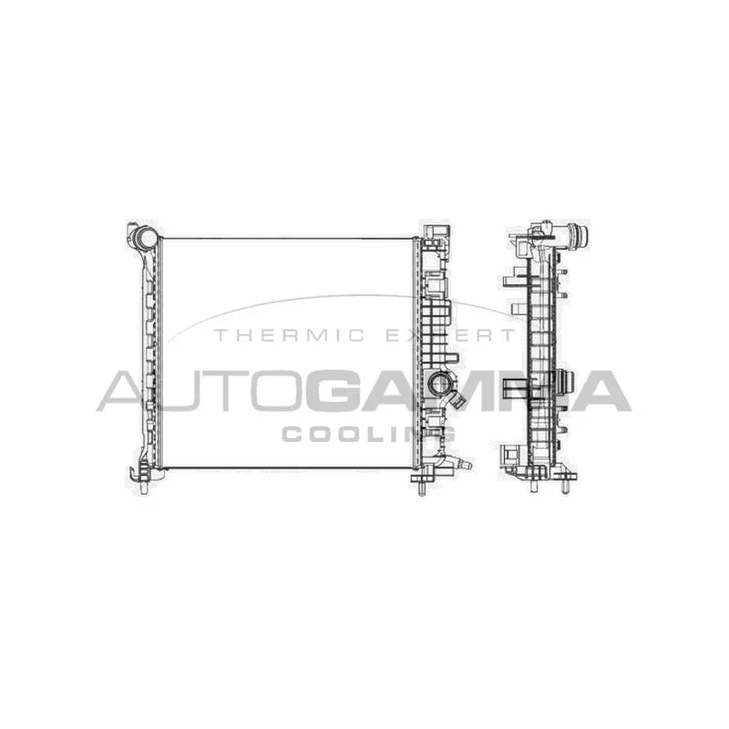 Radiateur, refroidissement du moteur AUTOGAMMA 105621