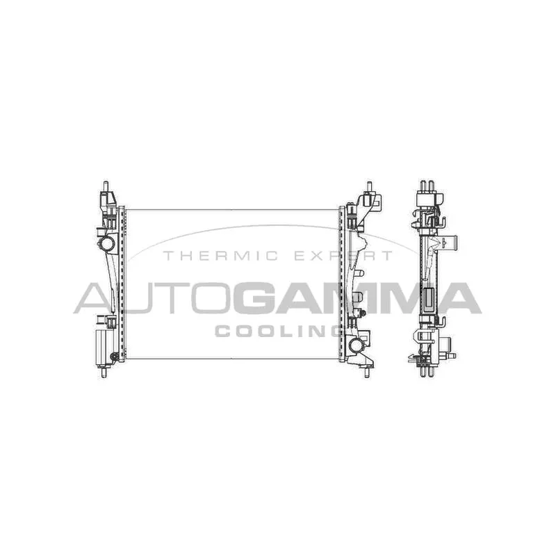 Radiateur, refroidissement du moteur AUTOGAMMA 105624
