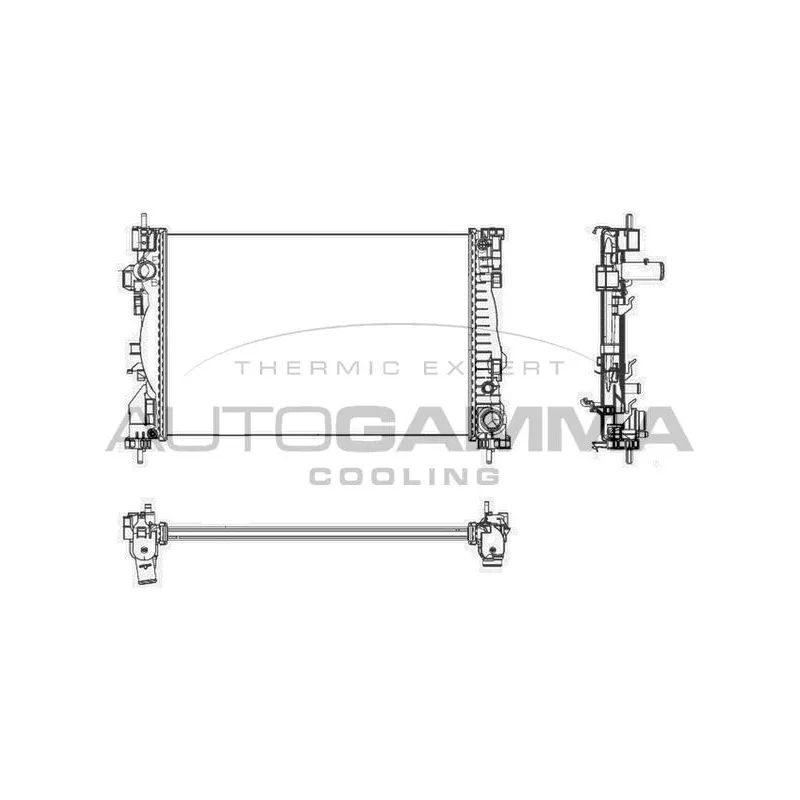 Radiateur, refroidissement du moteur AUTOGAMMA 105627