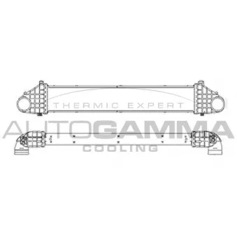 Intercooler, échangeur AUTOGAMMA 105628