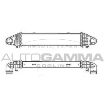 Intercooler, échangeur AUTOGAMMA 105632
